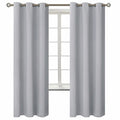 Room Darkening Curtains 72 Inches Long (Light Grey / 42"W x 72"L (Pack of 2))