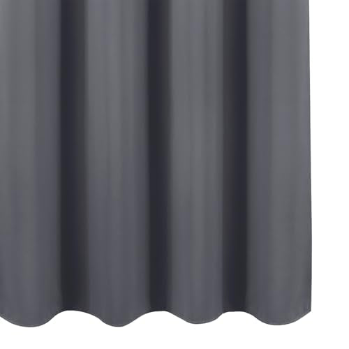 Blackout Curtains 52 x 120 Inch Long Grey Curtains Set of 2 Panels Room Darkening Curtains for Bedroom and Living Room (Grey / 52"W x 120"L (Pack of 2))