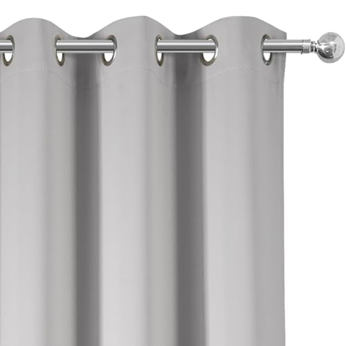 Light Grey Blackout Curtains (Light Grey / 38"W x 54"L (Pack of 2))