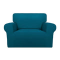 Super Stretch Sofa Slipcover (Small-XL Oversized Sofa / Peacock Blue)