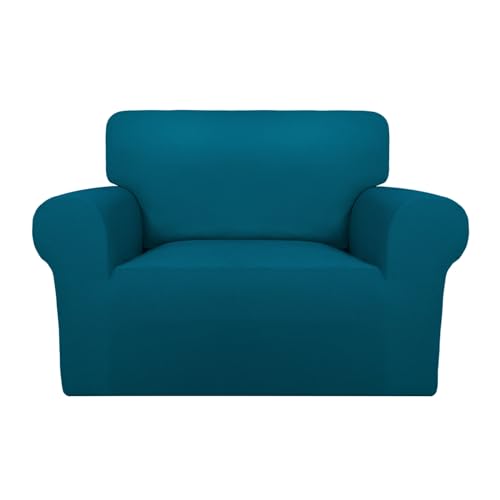 Super Stretch Sofa Slipcover (Small-XL Oversized Sofa / Peacock Blue)