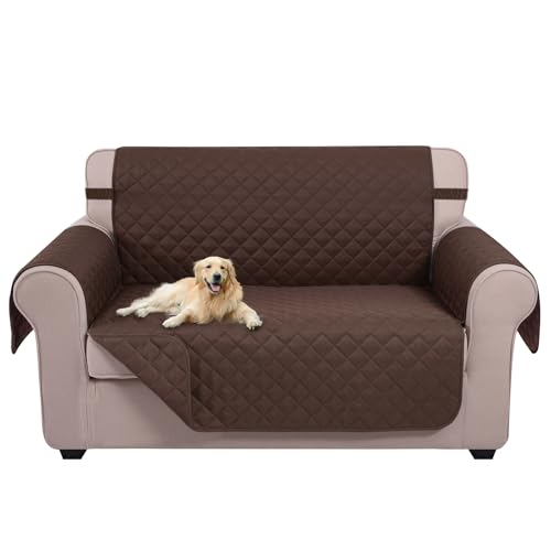 Loveseat Sofa Cover for 2 Cushion Couch (Chocolate/Chocolate / 45''loveseat-small)