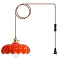 Plug in Pendant Light (Orange Plug)
