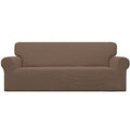 Stretch Oversized Sofa Couch Slipcover Washable Brown (X-Large Sofa / Brown)