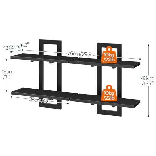 Floating Shelves (Black)