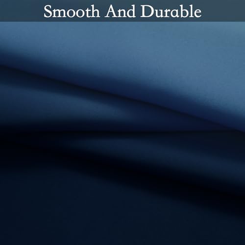 Ombre Gradient Blue White to Gray Curtains for Bedroom (52"W x 63"L (Pack of 2) / Blue and White)