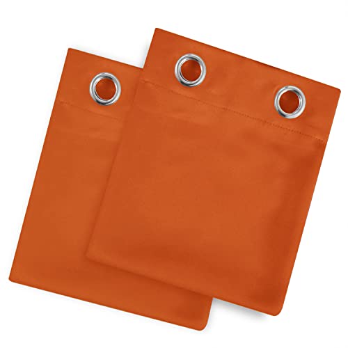 Orange Thermal Blackout Curtains (Orange / 52"W x 72"L (Pack of 2))