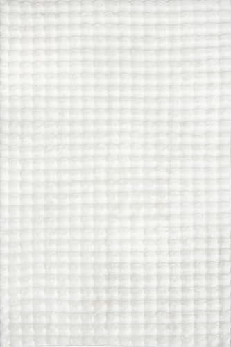 Jeni Off White Checkered Washable Area Rug (Jeni Off White / 2' x 3' (Rectangular))