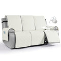 Waterproof Recliner Couch Covers (Off White / 3 Seater)