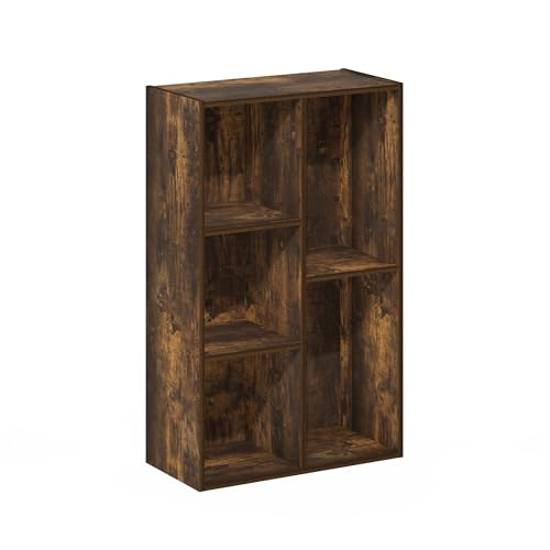 LUDER Book Shelf (Amber Pine / 5-Cube)