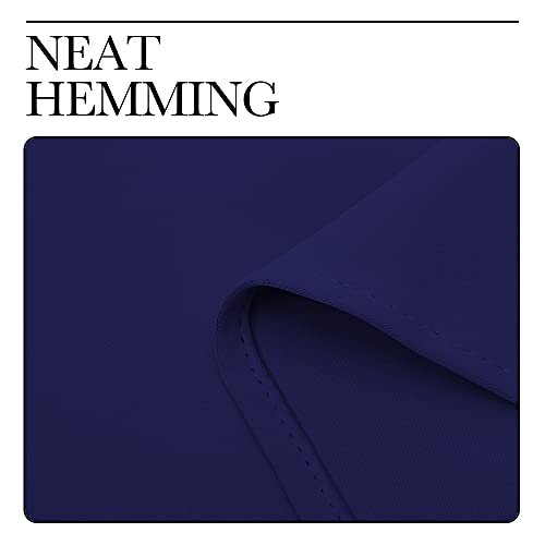 Kitchen Curtains (Navy Blue / 34"W x 45"L (Pack of 2))