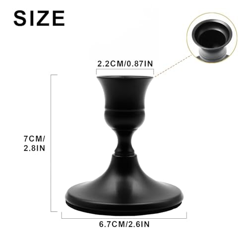 Candlestick Holders (Black / 4PCS)