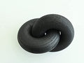 Coffee Table Decor Bookshelf Decor Accents Wood Knot Decor Chain Link (Black)