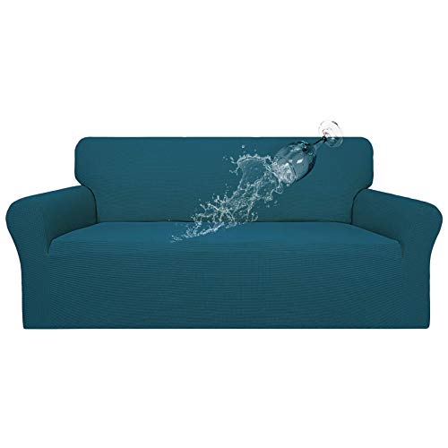 100% Waterproof Couch Cover (Peacock Blue / Sofa)