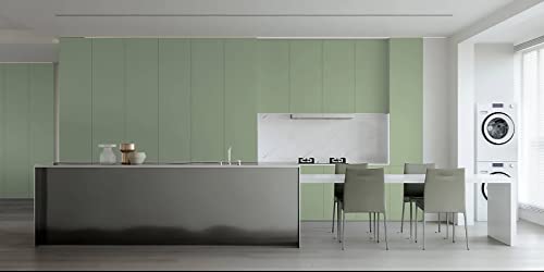 78.7''x17.3'' Green Skin Peel and Stick Wallpaper Contact Paper Modern Self Adhesive Wall Paper Removable Renter Friendly Textured Solid Color Vinyl Roll (Light Green Skin / 17.3" x 78.7")
