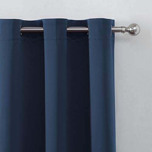 Blackout Curtains 66 x 84 inch (Navy / 66"W x 84"L (Pack of 2))