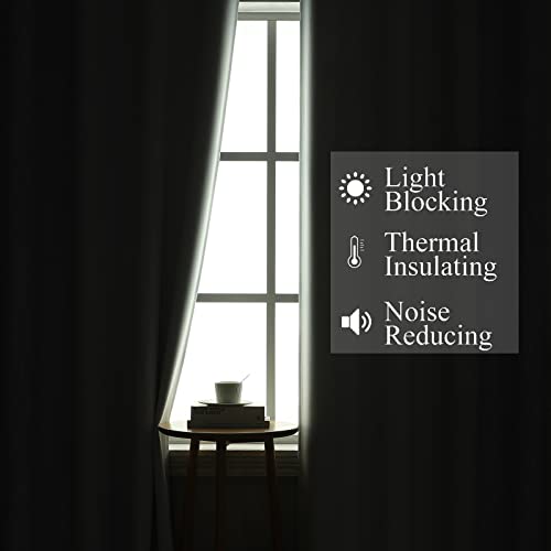 Lilac and Greyish White Ombre Blackout Curtains for Bedroom 45 Inch Long (Lilac and Greyish White / 52"W x 45"L (Pack of 2))