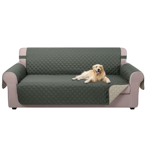 4 Seater Sofa Cover 91''Large Couch Cover (Grey/Beige / 91''sofa Xxl - Xxl Large)