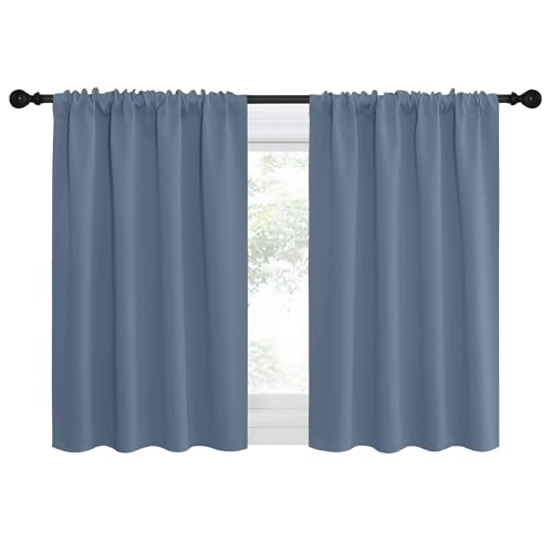 RV Blackout Curtains for Camper Windows (Stone Blue / 29"W x 30"L (Pack of 2))