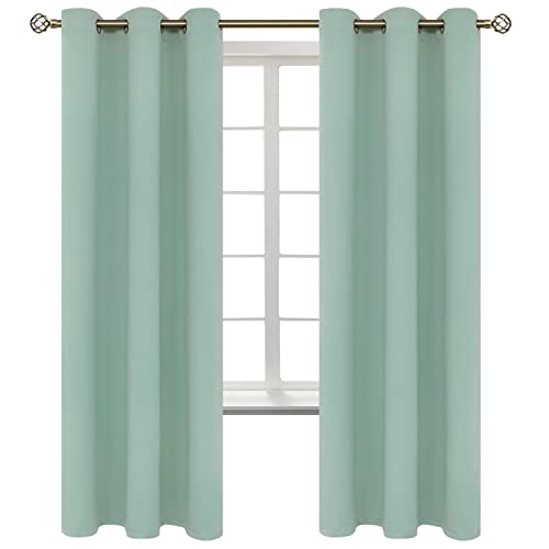 Blackout Curtains (Frosty Green / 42"W x 72"L (Pack of 2))