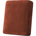 Velvet Stretch Couch Cushion Cover Plush Cushion Slipcover for Chair Cushion Furniture Protector Seat Cushion Sofa Cover (Rust / 1 Cushion Armchair)