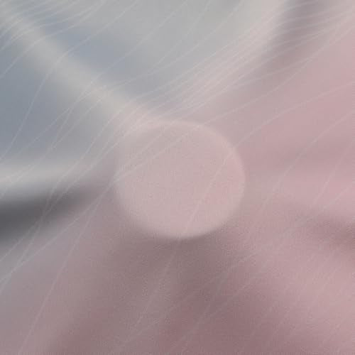 Pink and Grey Ombre Blackout Curtains for Living Room 96 Inch Long 2 Panels (Grey and Pink / 52"W x 96"L (Pack of 2))