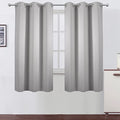 Light Grey Blackout Curtains 42 x 63 Inch Length (Light Grey / 42"W x 63"L (Pack of 2))