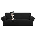 Stretch Oversized Couch Covers for Sofa Slipcover (Black / X-Large)