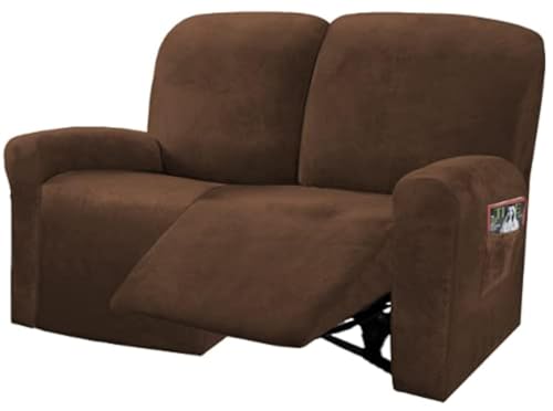 Reclining Love Seat Slipcover (Chocolate)