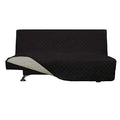 Reversible Couch Cover (Black/Beige / Large Futon)