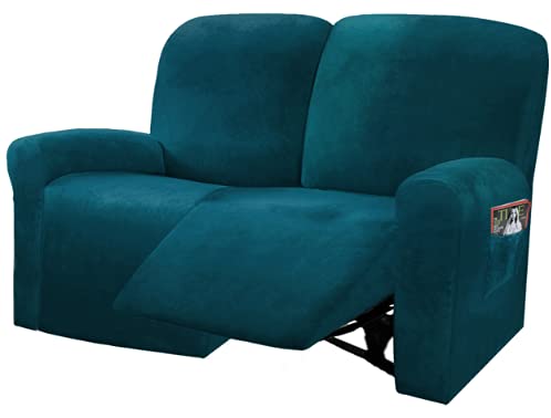 Reclining Love Seat Slipcover (Deep Teel)