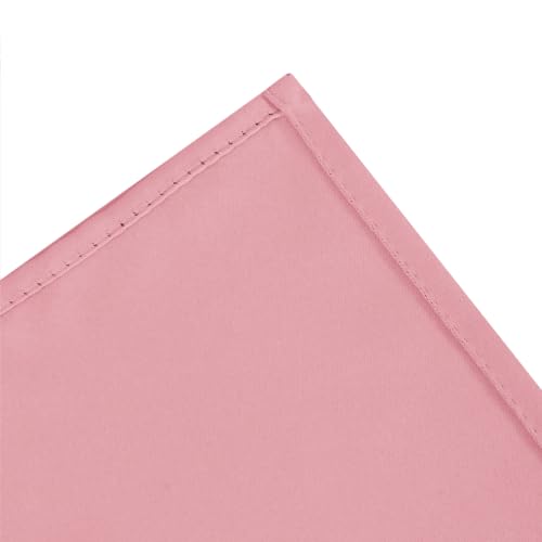 Blackout Curtains 66 x 72 Inch Long Pink Curtains Set of 2 Panels Room Darkening Curtains for Bedroom and Living Room (Pink / 66"W x 72"L (Pack of 2))