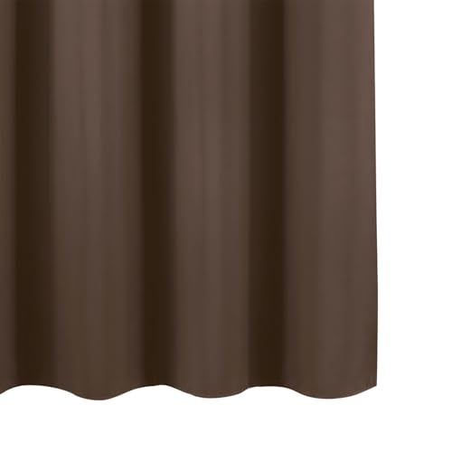 Blackout Curtains 66 x 72 Inch Long Chocolate Curtains Set of 2 Panels Room Darkening Curtains for Bedroom and Living Room (Chocolate Brown / 66"W x 72"L (Pack of 2))