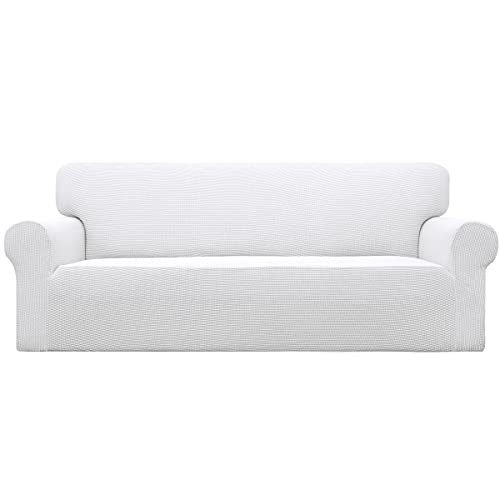 Stretch Couch Covers for Sofa Washable Large Snow White (Large Sofa / Snow White)