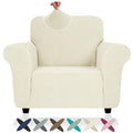 Super Stretch Chair Slipcover (- Beige / Small (30"-47"))
