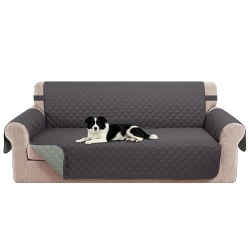 Oversized Sofa Cover for 3 Cushion (Dark Grey/Light Grey / Sofa Xl - Xl Large (78"))