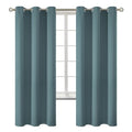 Stone Blue Blackout Curtains for Bedroom 72 Inch Long (Stone Blue / 42"W x 72"L (Pack of 2))