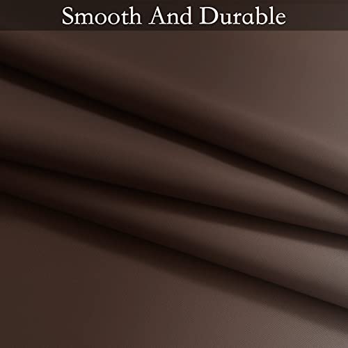 Ombre Brown to Grey White Curtains for Living Room 52Wx63L (52"W x 63"L (Pack of 2) / Brown)