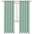 Frosty Green Room Darkening Curtains 84 Inch Long (Frosty Green / 70"W x 84"L (Pack of 2))