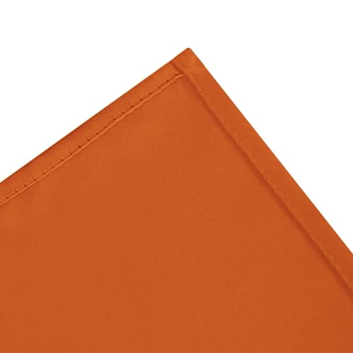 Blackout Curtains 52 x 90 Inch Long Orange Curtains Set of 2 Panels Room Darkening Curtains for Bedroom and Living Room (Orange / 52"W x 90"L (Pack of 2))