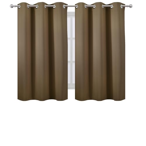Brown Blackout Curtains (Brown / 38"W x 54"L (Pack of 2))