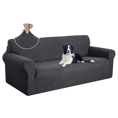 Oversized Stretch Couch Cover Slipcover (Dark Grey / Xl Sofa)
