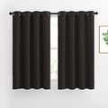 Bedroom Blackout Curtains and Drapes (Toffee Brown / 52"W x 45"L (Pack of 2))