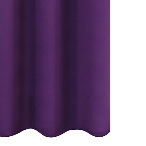 Blackout Curtains 42 x 84 Inch (Purple / 42"W x 84"L (Pack of 2))
