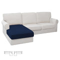 Stretch 1 Piece Chaise Lounge Cushion Slipcover (Chaise Cover / Navy)