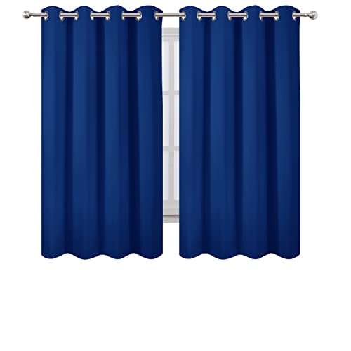 Blackout Curtains 52 x 63 inch (Royal Blue / 52"W x 63"L (Pack of 2))
