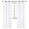 Room Darkening Curtains 84 Inches Long (Pure White / 42"W x 84"L (Pack of 2))
