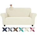 Super Stretch Loveseat Covers (- Beige / Medium (57"-70"))