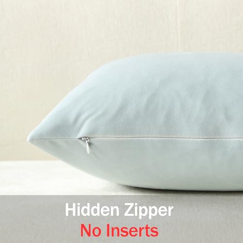 Euro Sham Covers 26x26 Light (Starlight Blue / 26" x 26" (Pack of 2))