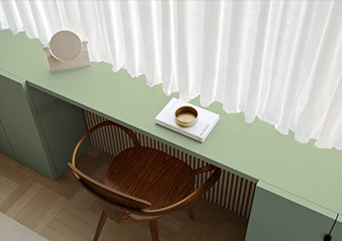 78.7''x17.3'' Green Skin Peel and Stick Wallpaper Contact Paper Modern Self Adhesive Wall Paper Removable Renter Friendly Textured Solid Color Vinyl Roll (Light Green Skin / 17.3" x 78.7")